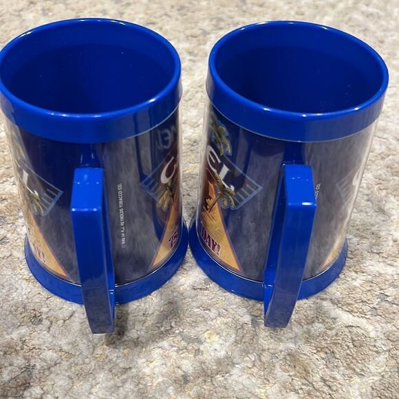 2 Vintage 1988 Joe Camel 75th Birthday Thermo Serv Mug Cup Cigarette Advertising - Picture 3 of 6